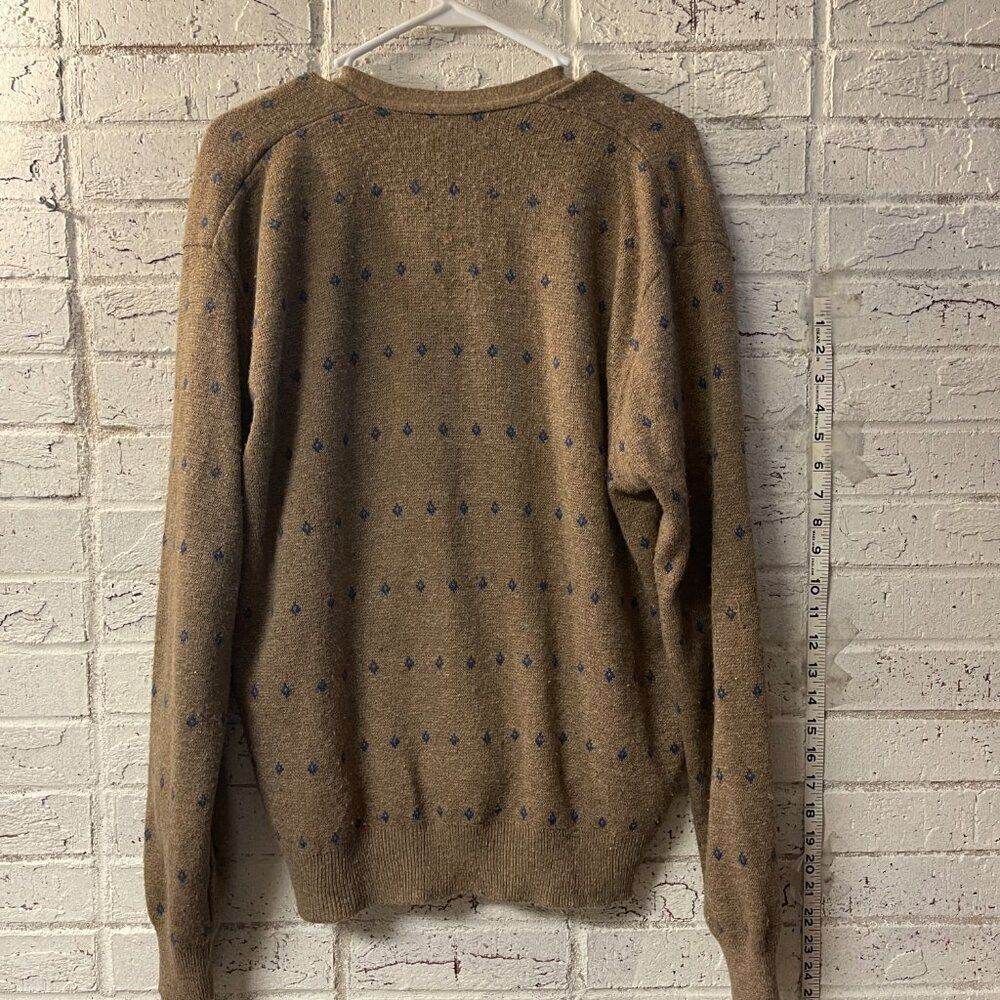 Vintage Robert Bruce Wool Blend Button Cardigan Sweater Grandpa Mr. Rogers XL - Picture 6 of 9